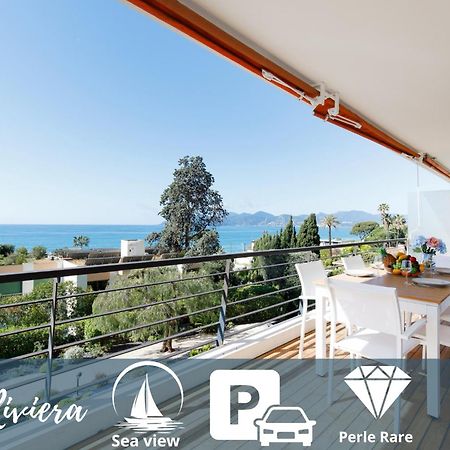 Suite Riviera - Sea View - Clim - 50M Plage - Residence De Standing - Spacieux 180 M2 - Parking Cannes Eksteriør billede