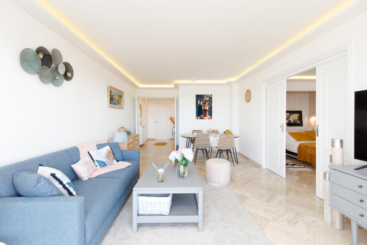 Suite Riviera - Sea View - Clim - 50M Plage - Residence De Standing - Spacieux 180 M2 - Parking Cannes Eksteriør billede